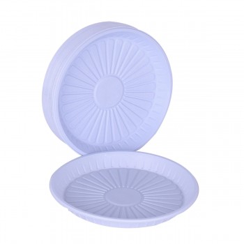 صحون بلاستيك الوطنية دائري - رقم 18 مقوى - 50 حبة