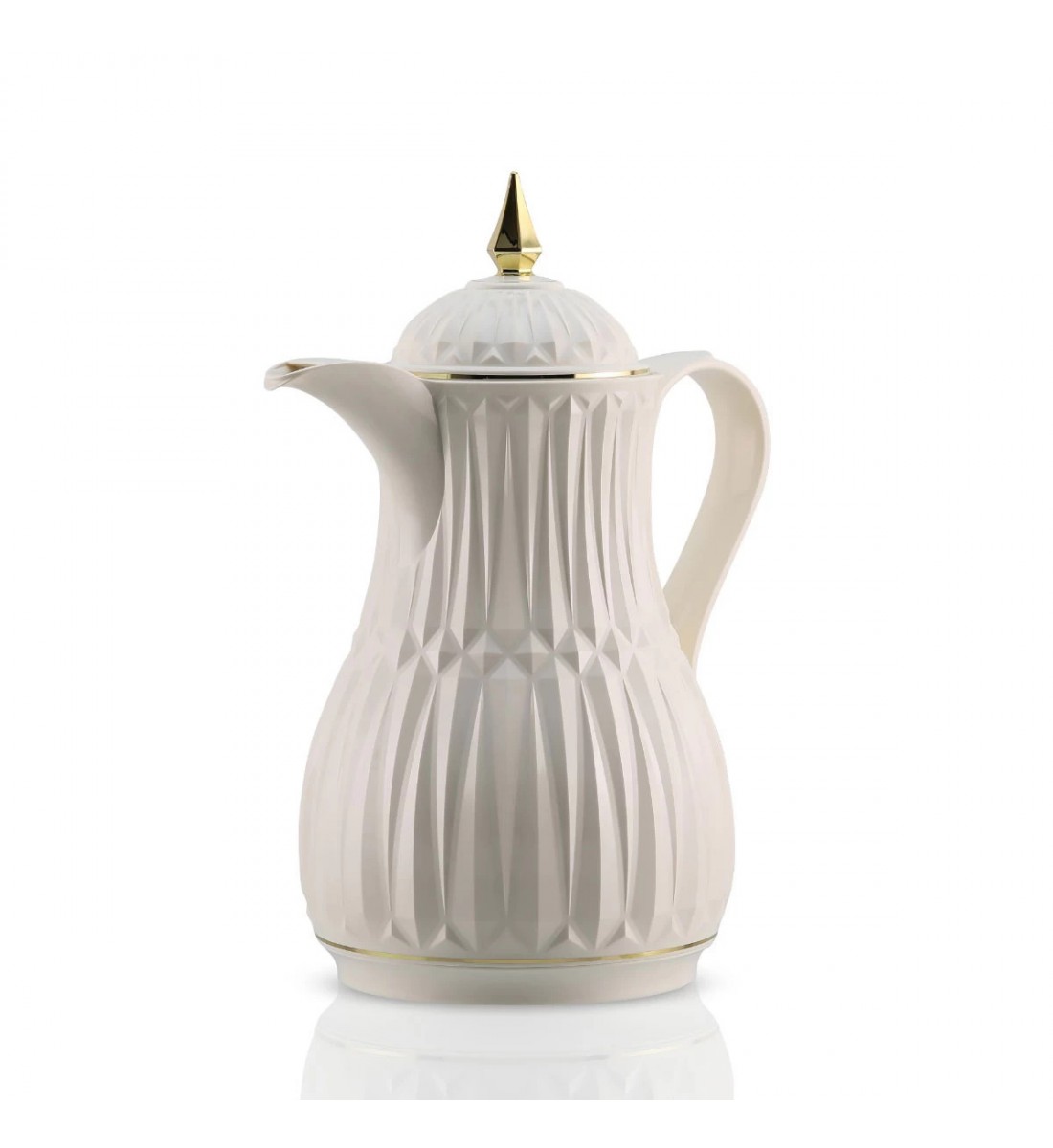 ترمس شاي وقهوة بلاستيك , روز , مقاس 1.3 لتر 