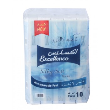  مناديل اكسلنس ناعم كالحرير 10 حبات
