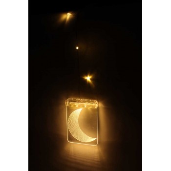 تعليقة مضيئة ببطارية 17*12*57سم