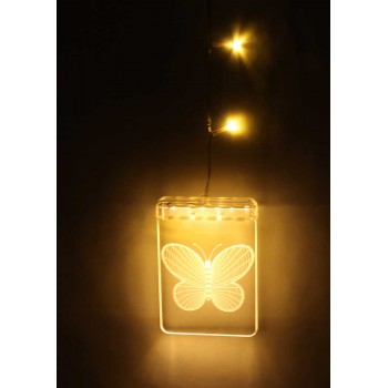 تعليقة مضيئة ببطارية 17*12*57سم