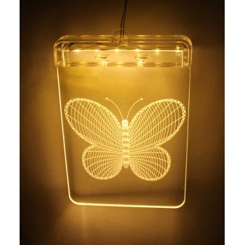 تعليقة مضيئة ببطارية 17*12*57سم