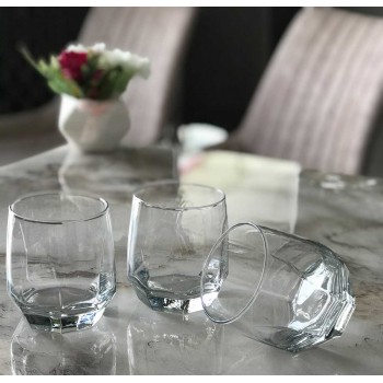 طقم كاسات زجاج تركي 3 قطع  