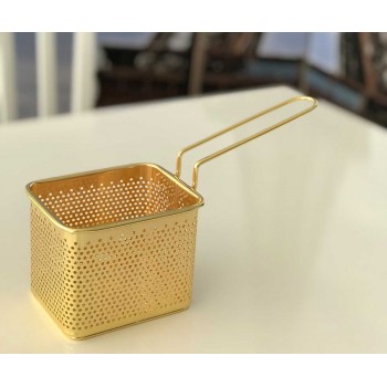 مصفى استيل ذهبي بيد 