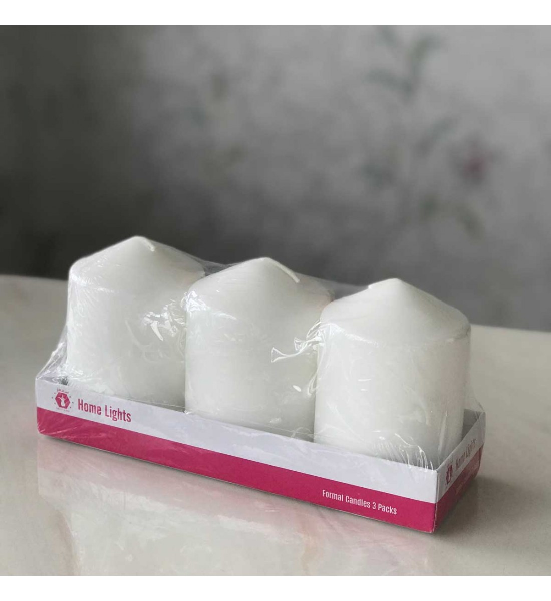 كتلة شمع غير معطّر، طقم 3 قطع، لون طبيعي كتلة شمع غير معطّر، طقم 3 قطع، لون طبيعي