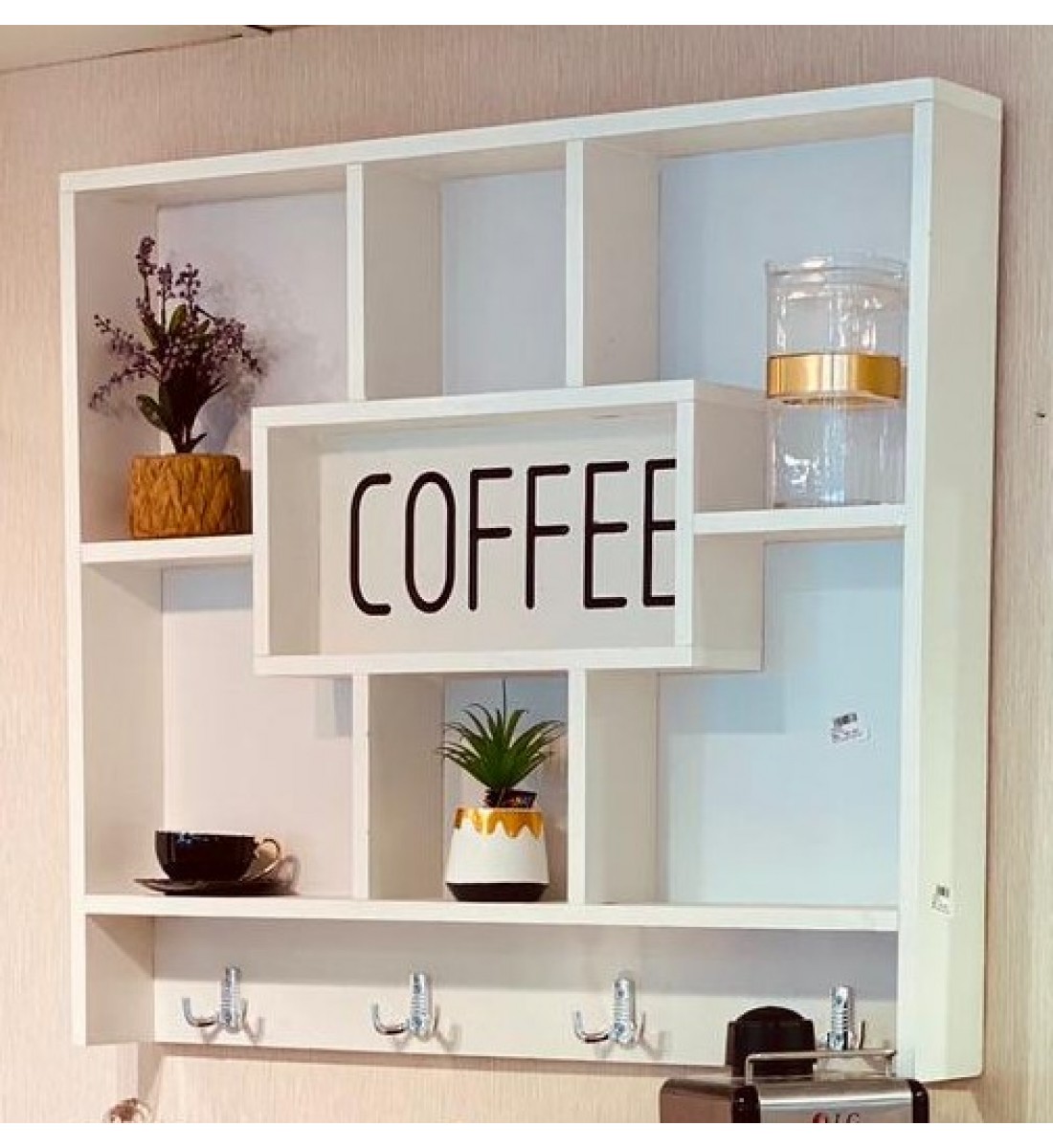 Wooden Coffee Corner Pendent 90 * 13 * 80 cm