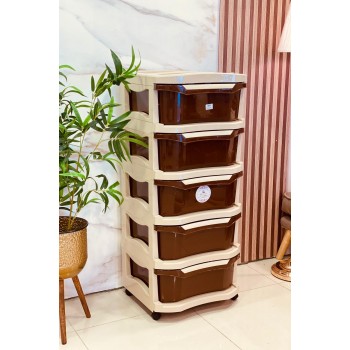 ادراج ورفوف تنظيم الاغراض - 5 دور بلاستيك 