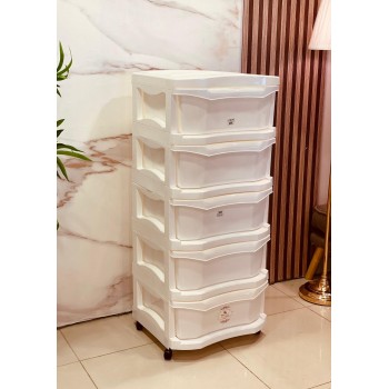 ادراج ورفوف تنظيم الاغراض - 5 دور بلاستيك 