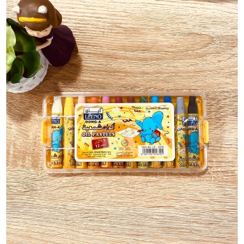 طقم الوان شمعية 12 لون 