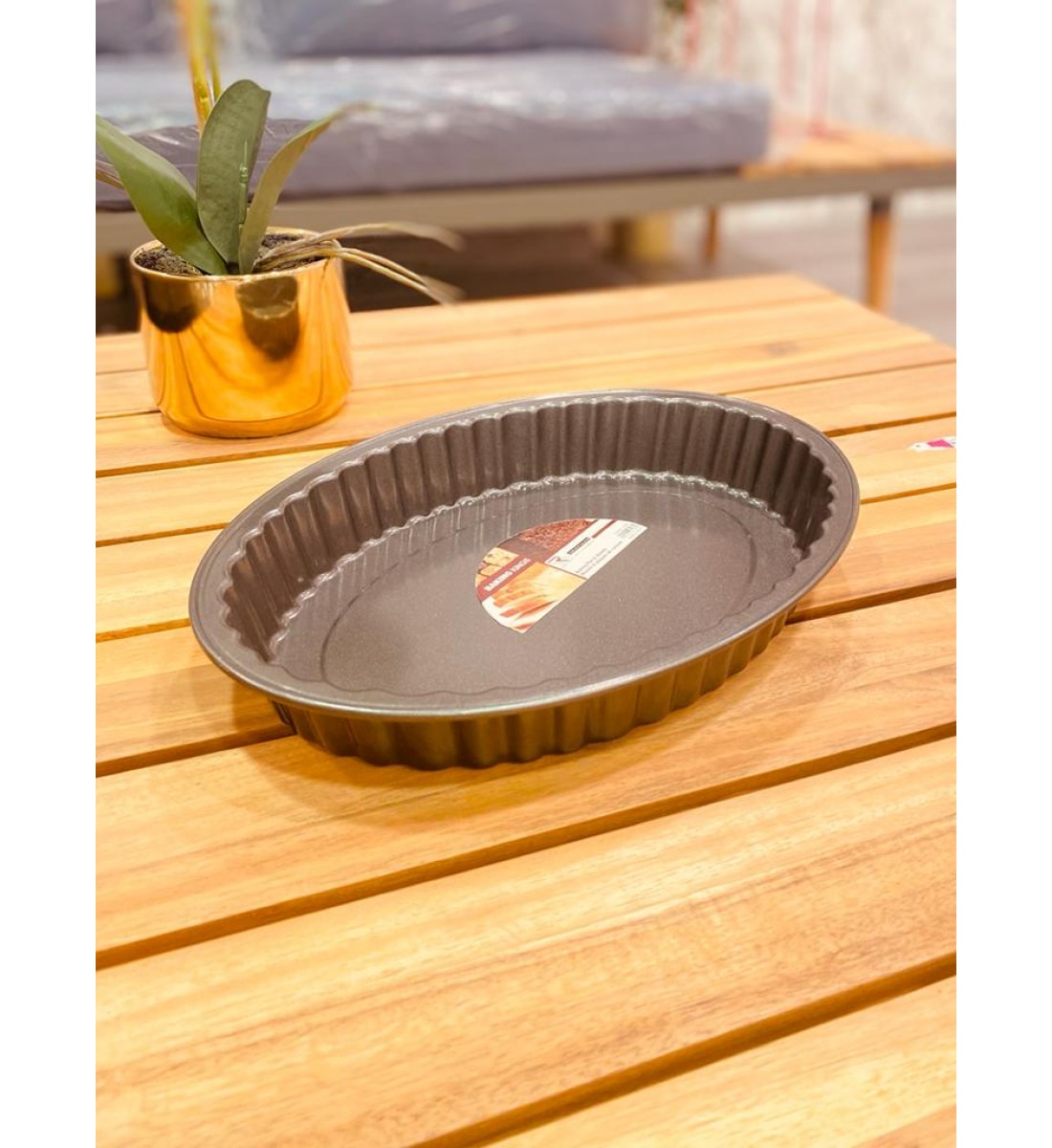  قالب كيك بيضاوي 30*22*5سم