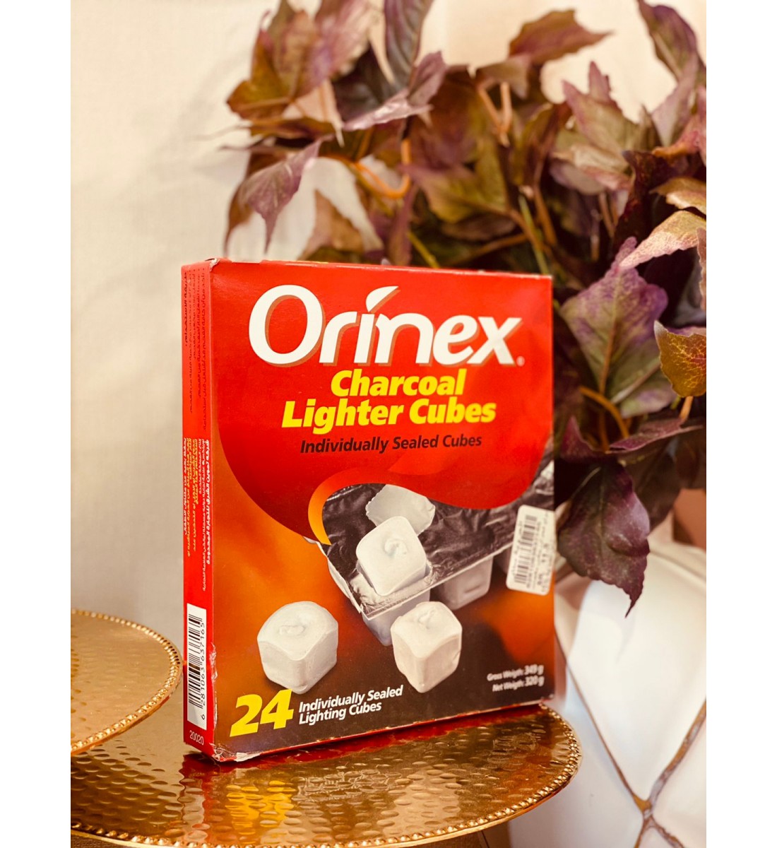 مولع فحم اورنكس مكعبات (24) قطعة