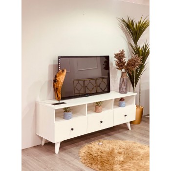  طاولة بلازما خشب  مقاس 145*40*55 سم 