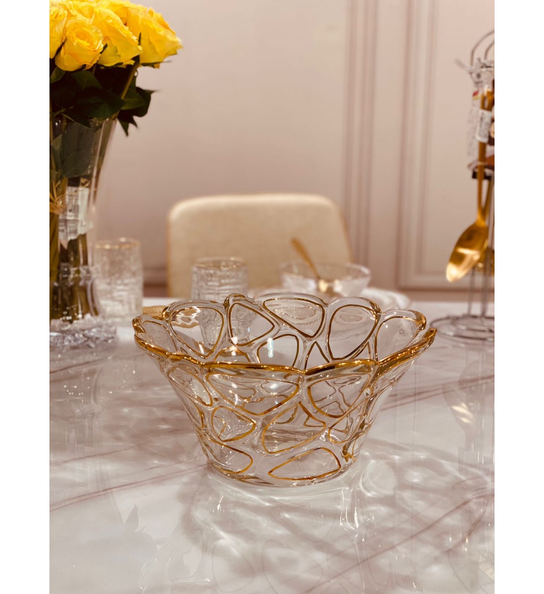 glass serving dish