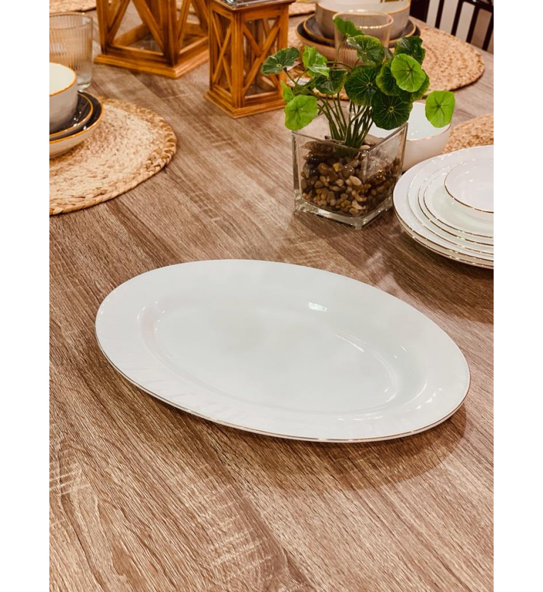  صحن تقديم سراميك 35 * 24 سم