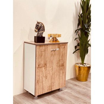 دولاب احذية خشب  2 باب  مقاس 60 * 32 * 81 سم 