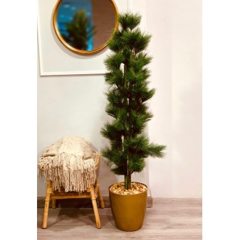 شجر صنوبر  تزيين صناعي مع مركن 140 سم