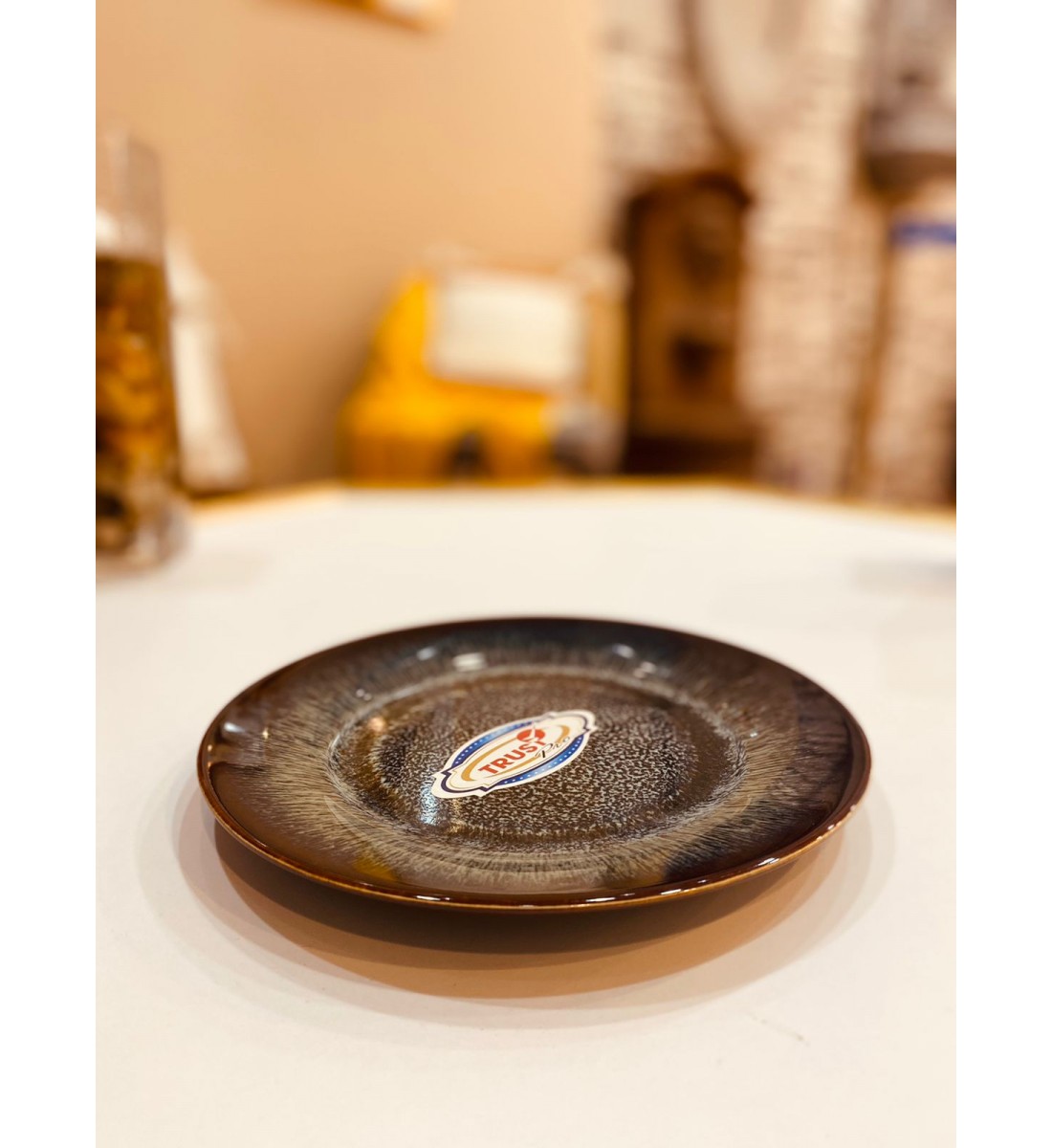 Ceramic bowl, round shape, 21 cm