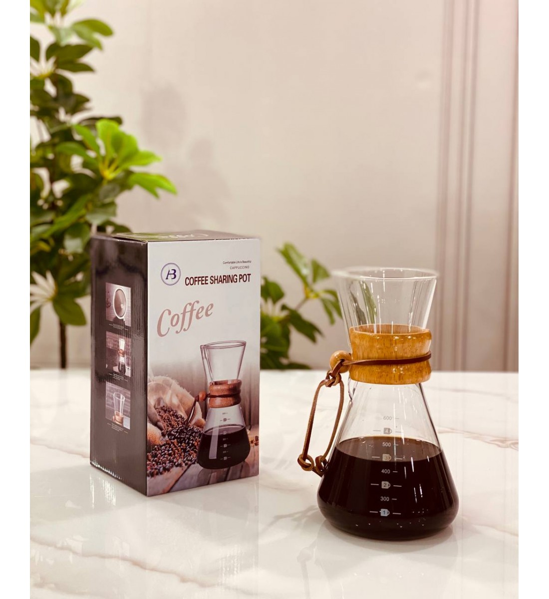 مكيال قهوة زجاجي كيمكس 