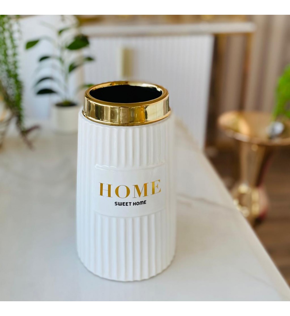 فازة سراميك لديكور المنزل 27 سم 