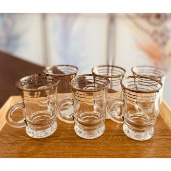 طقم بيالات مزخرف ذهبي طقم بيالات مزخرف ذهبي