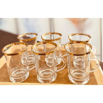 طقم بيالات مزخرف ذهبي طقم بيالات مزخرف ذهبي