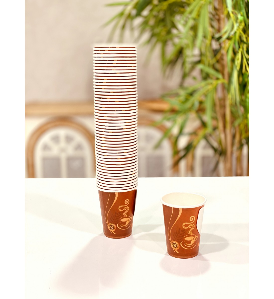 Paper cups (50 pieces) with tie