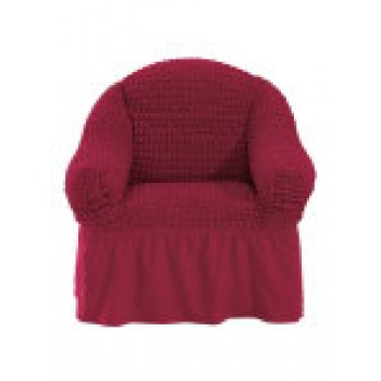 تلبيسة كنب قطعة واحدة اللون احمر