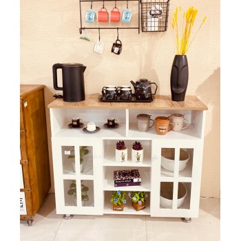 دولاب درج كافي  2 باب +5 ادراج مقاس100*33*85 سم