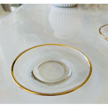 صحن بيالات ذهبي (6) حبة