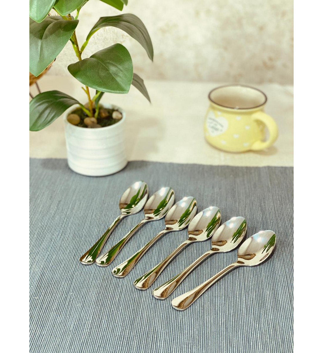  ملاعق استيل حجم كبير ،طقم 6حبات 