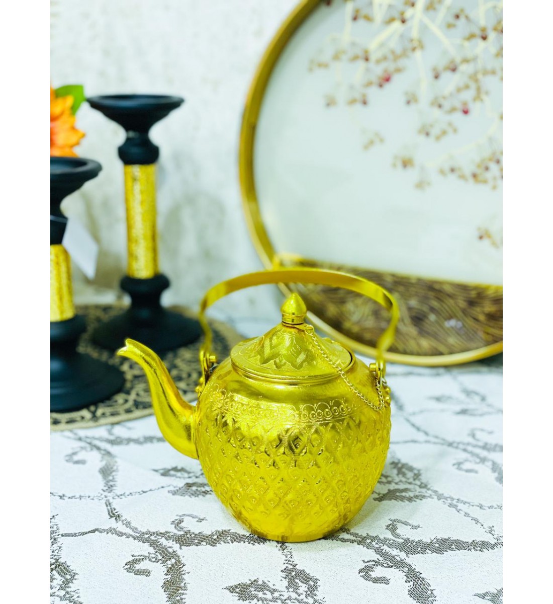 ابريق تايلندي ذهبي 13 سم