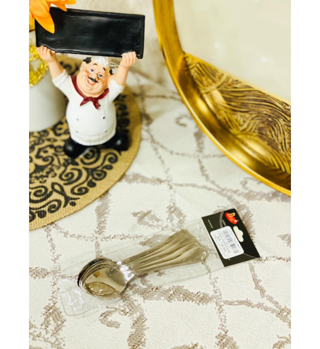 طقم ملاعق استيل صغير _ 6 حبات