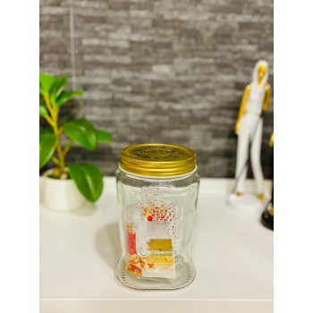 برطمان زجاج بغطاء