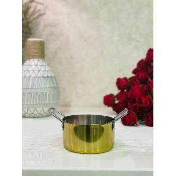  قدر نحاس  هندي دائري14سم ذهبي