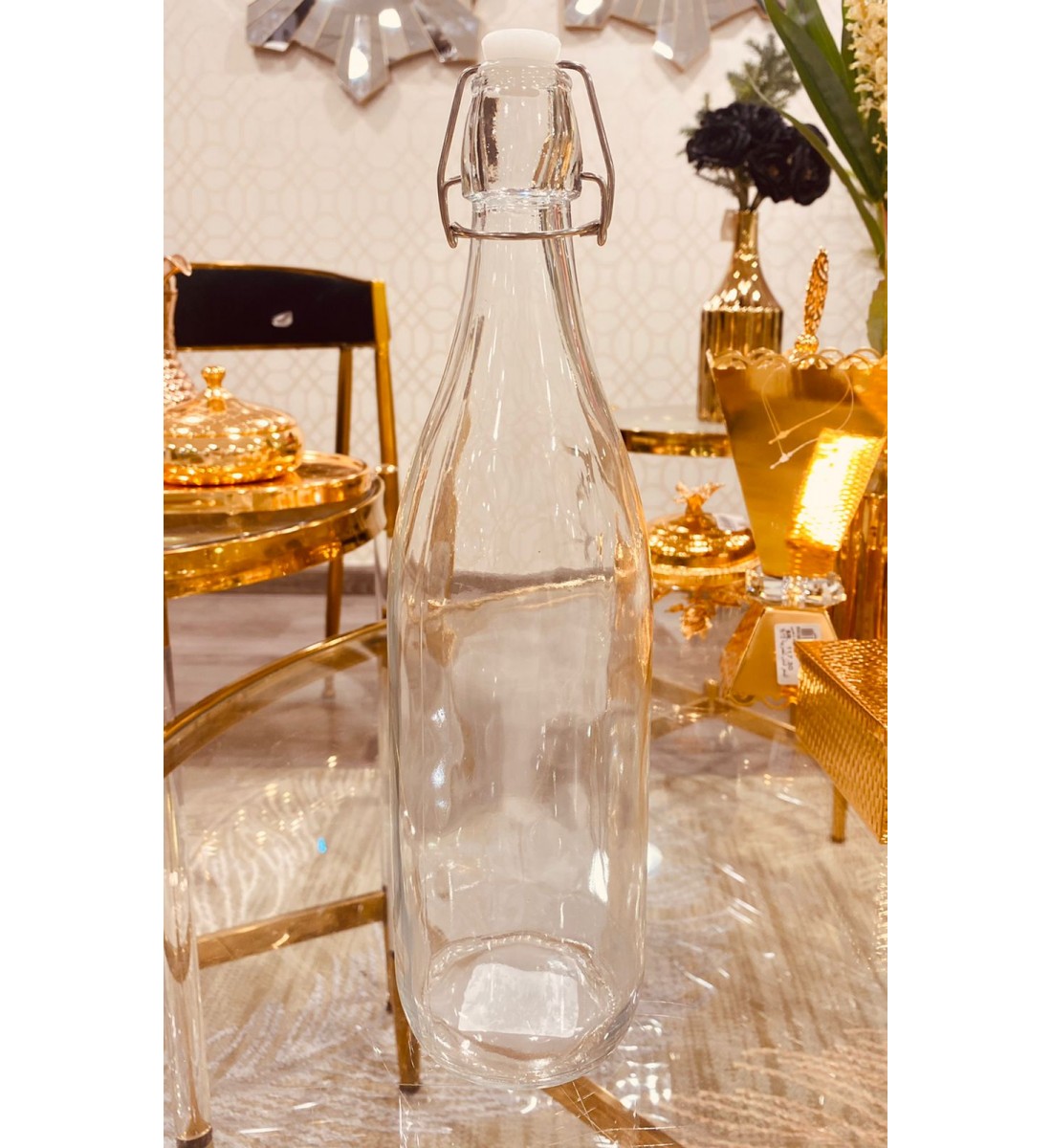 Glass bottle with cover 3*32 cm