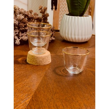  طقم فناجيل لومنارك مذهب 6 قطع 