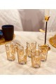 Glass cups set 6 pieces