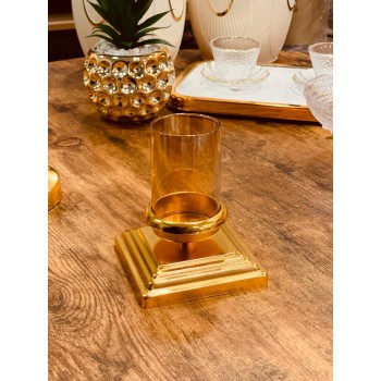 شمعدان ذهبي  12 سم 