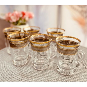 طقم بيالات مزخرف ذهبي طقم بيالات مزخرف ذهبي