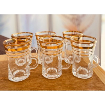 طقم بيالات مزخرف ذهبي طقم بيالات مزخرف ذهبي