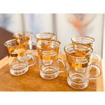 طقم بيالات مزخرف ذهبي طقم بيالات مزخرف ذهبي