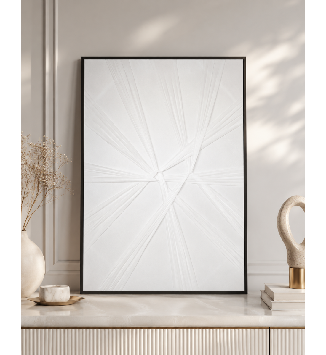 لوحة حائط بإطار أسود مقاس 80 × 120 سم لوحة حائط بإطار أسود مقاس 80 × 120 سم