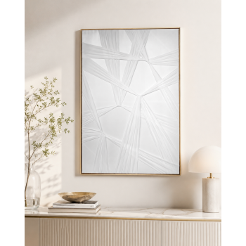 لوحة ديكور فنية بإطار ذهبي مقاس 80 × 120 سم
