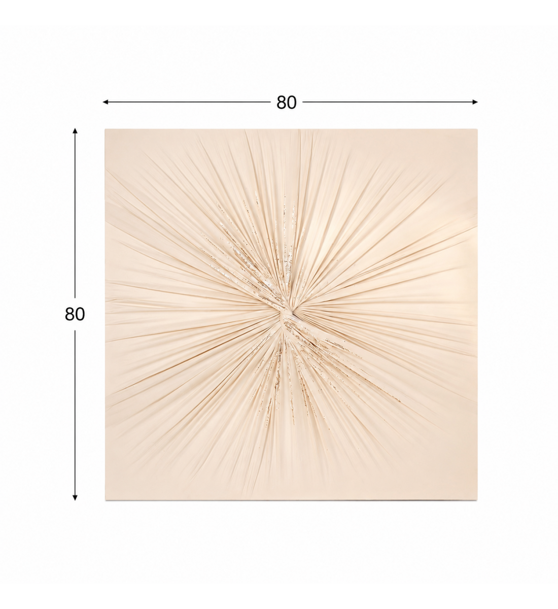 لوحة حائط مربعة بدون إطار مقاس 80 × 80 سم