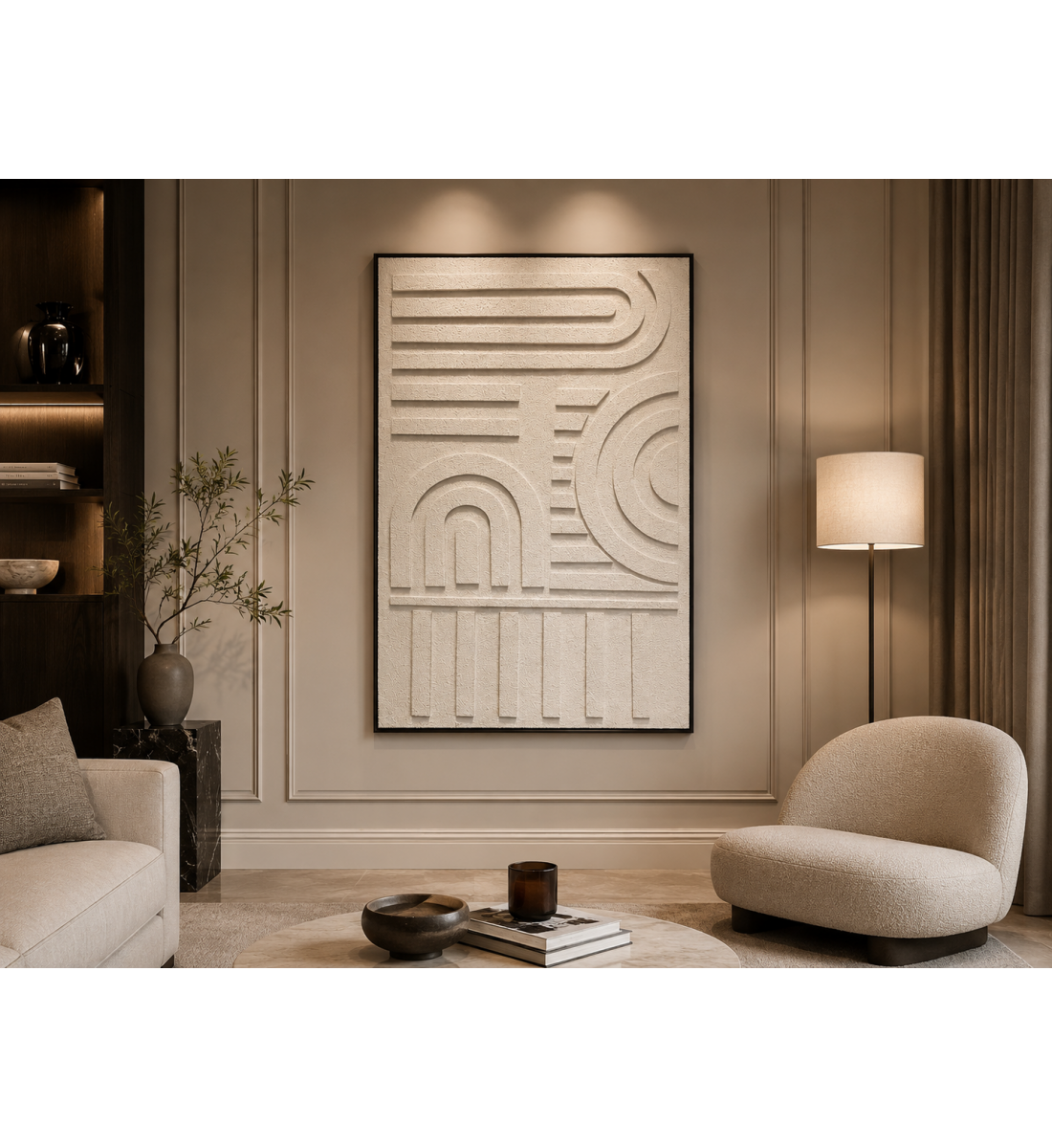 لوحة ديكور بإطار أسود مقاس 80 × 120 سم لوحة ديكور بإطار أسود مقاس 80 × 120 سم