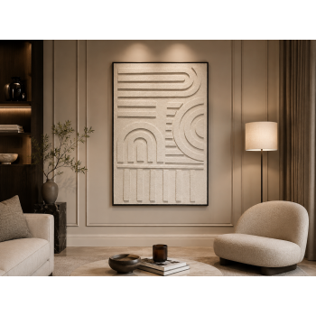 لوحة ديكور بإطار أسود مقاس 80 × 120 سم
