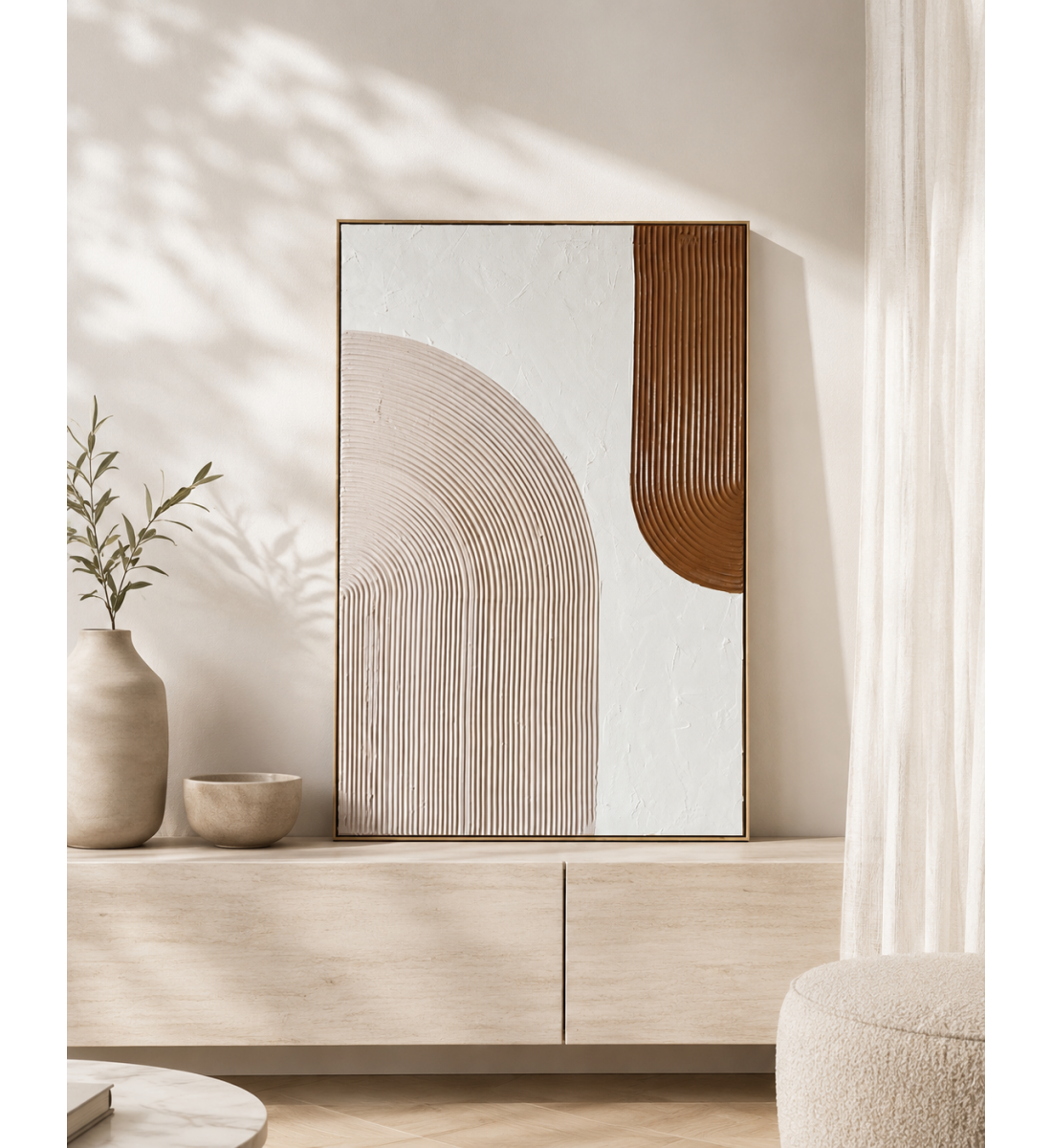 لوحة فنية بإطار ذهبي مقاس 80 × 120 سم لوحة فنية بإطار ذهبي مقاس 80 × 120 سم