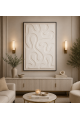 لوحة ديكور بإطار أسود مقاس 100 × 150 سم