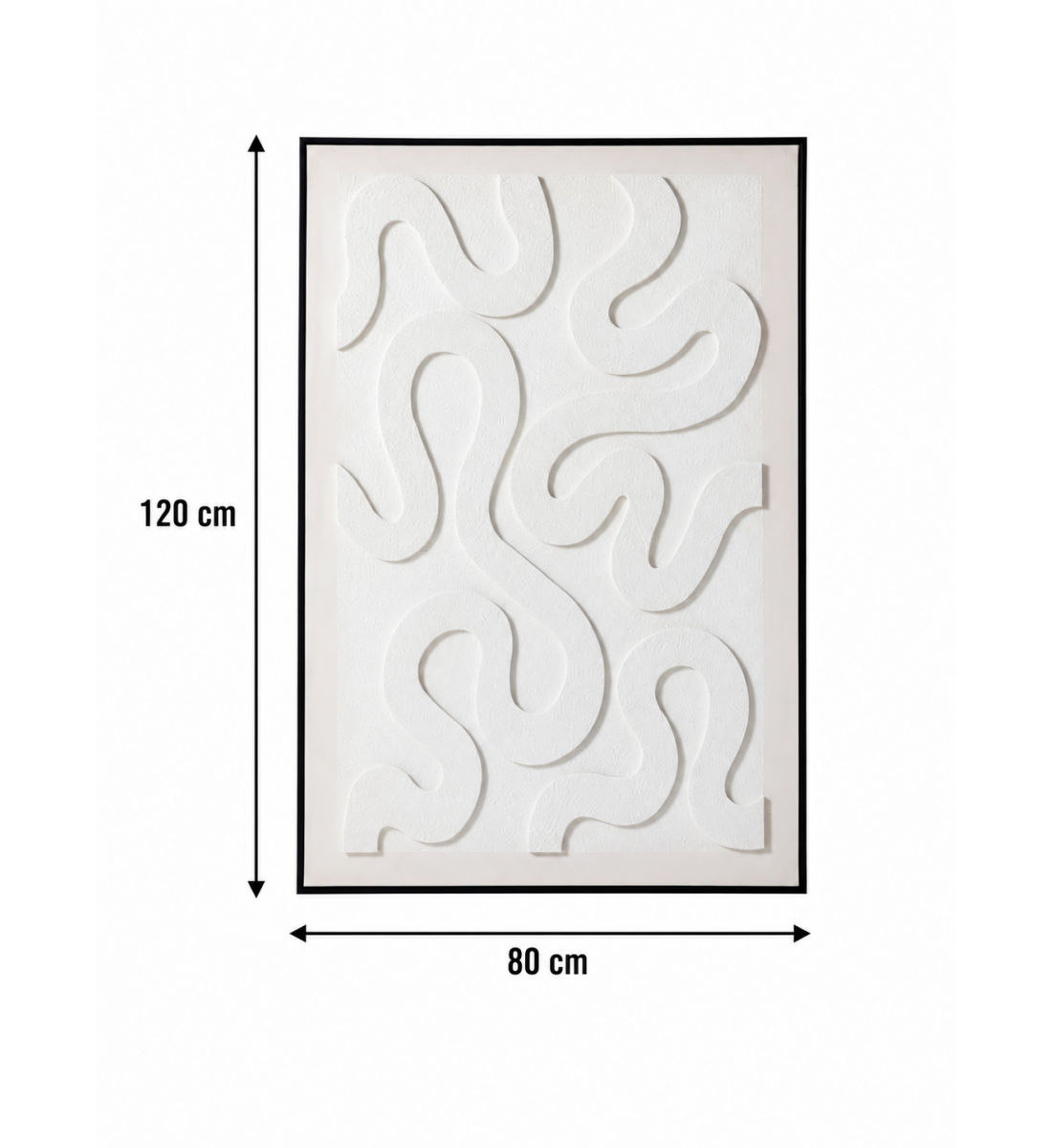لوحة فنية بإطار أسود مقاس 120 × 80 سم لوحة فنية بإطار أسود مقاس 120 × 80 سم