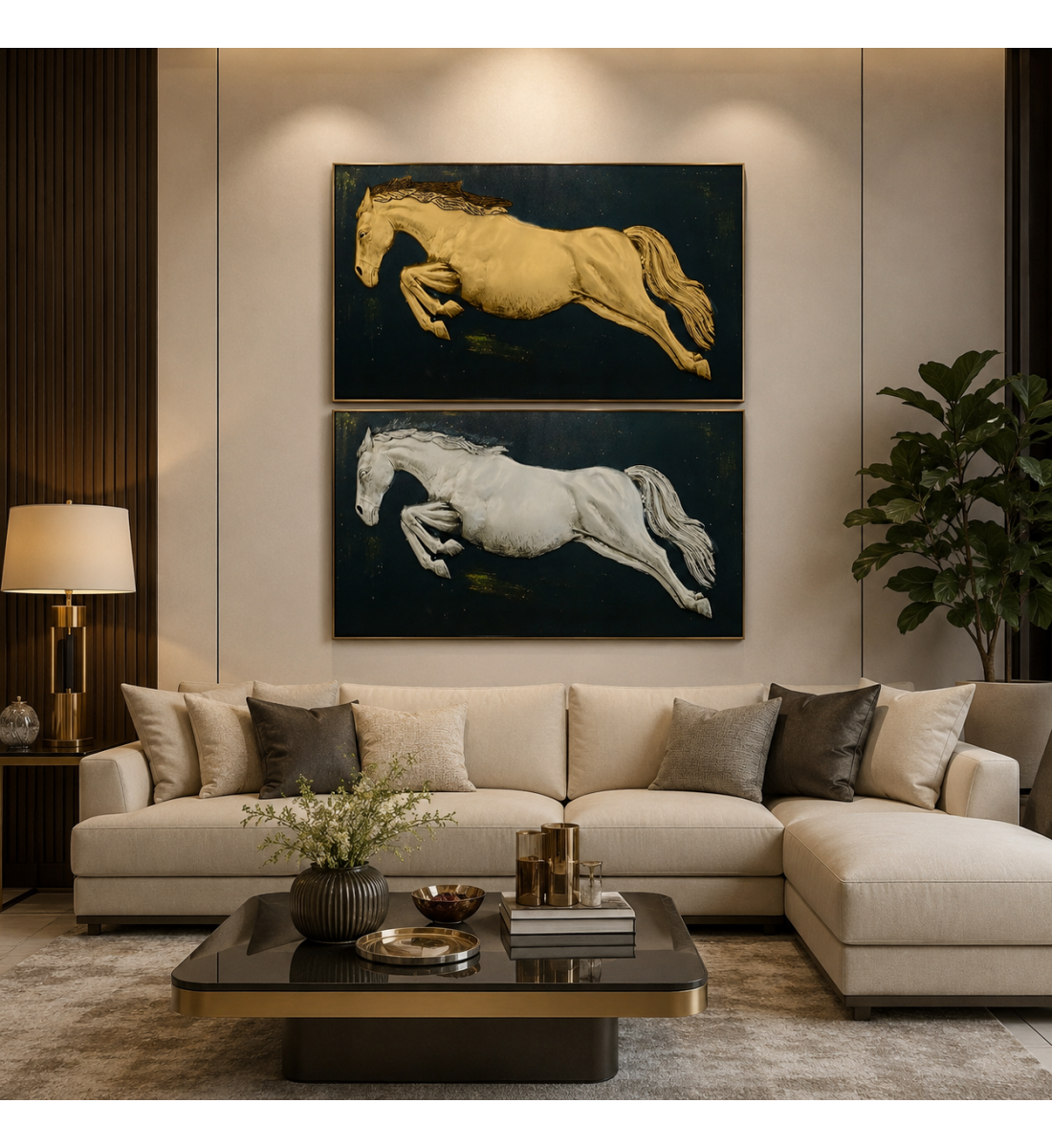 لوحة فنية طولية مقاس 70 × 120 سم لوحة فنية طولية مقاس 70 × 120 سم